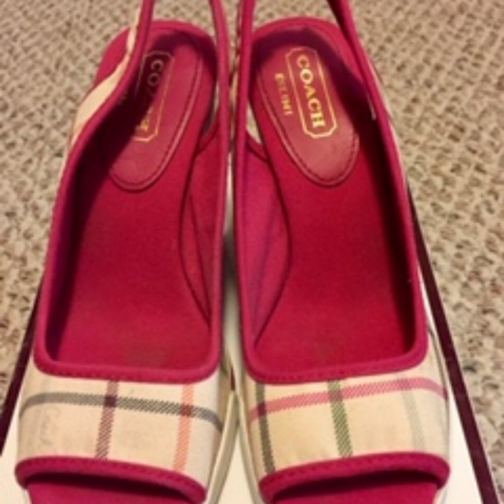 Coach Sydney Slingback Wedges